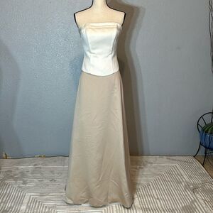 Alexia designs women’s satin corset and lined long skirt set size 8